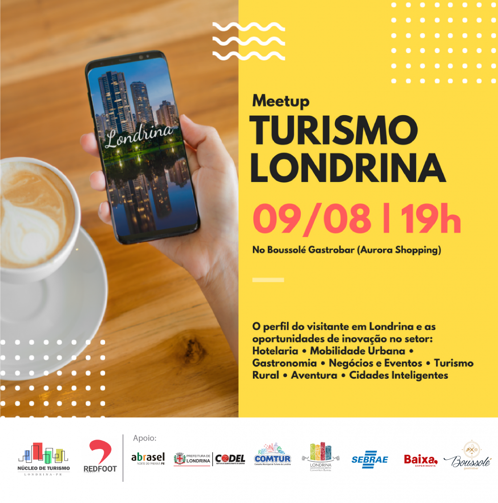 Vem aí o primeiro Meetup Londrina ligado ao setor de turismo