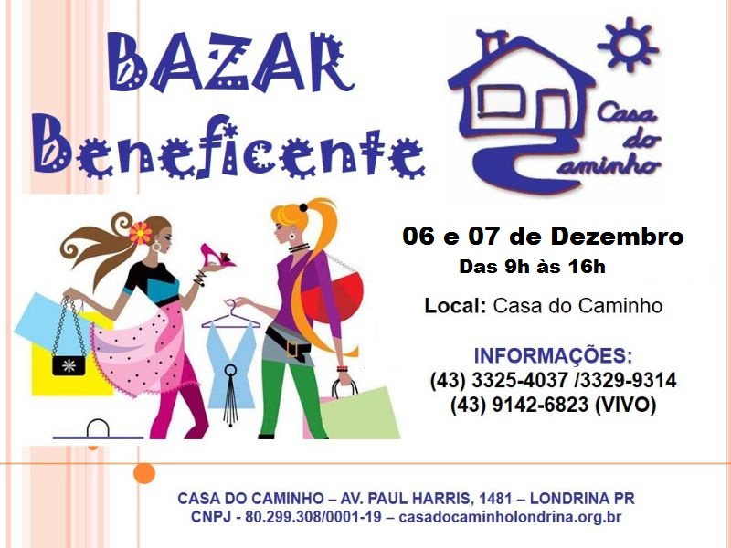 Bazar Beneficente da Casa do Caminho 