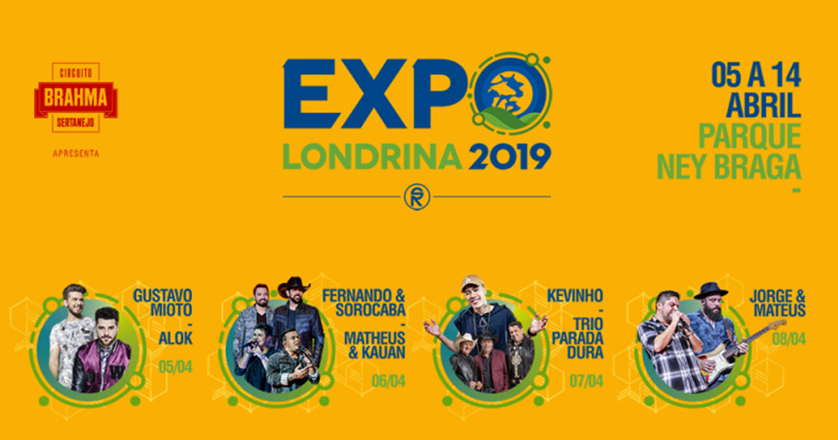 Qual valor ingresso Expo Londrina 2022?