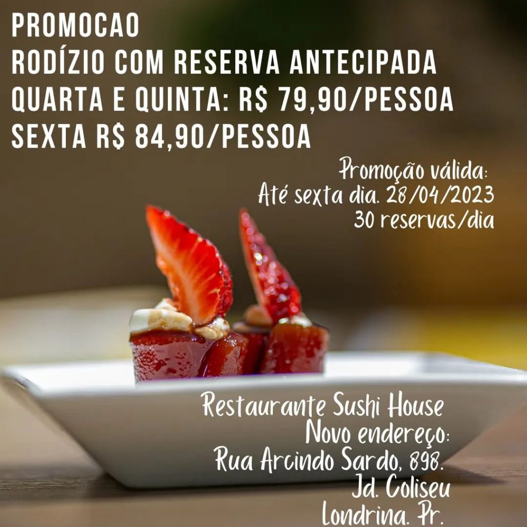 Sabe aquela promoção de segunda com valor promocional no Rodízio